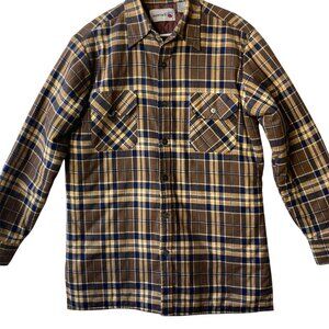 Vintage Outreach Mens Lined Flannel Shacket Jacket Shirt Blanket Cotton Size M